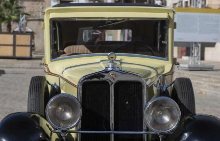 Imagen frontal de un Fiat Hispano 514 fabricado en Guadalajara&nbsp;