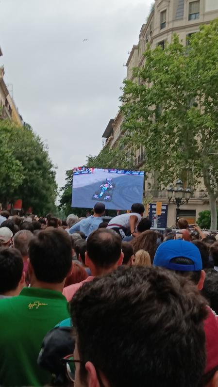 F1 Live Barcelona Road Show en paseo de Gracia.