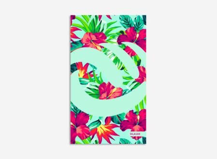 Toalla Playa Surf Olaian Algodón Icoflo Estampado