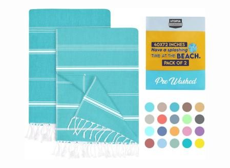 Utopia Towels Paquete de 2 Toallas de Playa Turcas