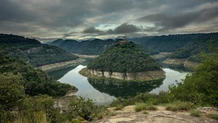 El meandro del Ter otra vez inundado.