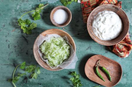 Ingredientes para preparar ratia