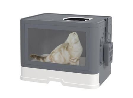 Pawhut arenero para gatos gris