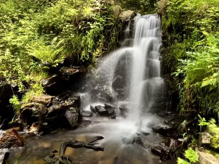 La cascada de la riera de Santa Fe.