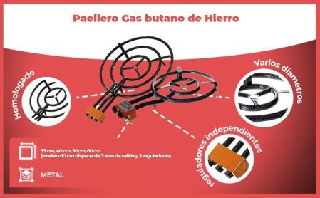 Paellero gas butano Cablepelado