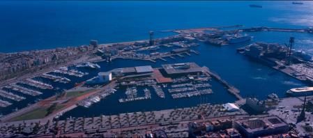 Vista área del Port Vell