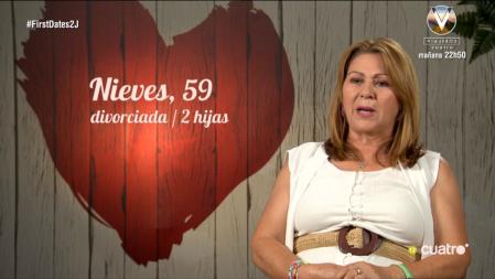 Nieves en 'First Dates'