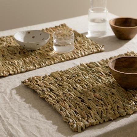 Salvamanteles de tejido natural de Kenay.