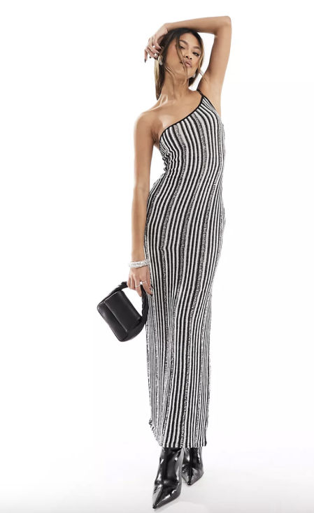 Vestido con estampado de rayas de Kaiia