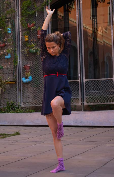 Butò en el claustro de Sant Agustí.