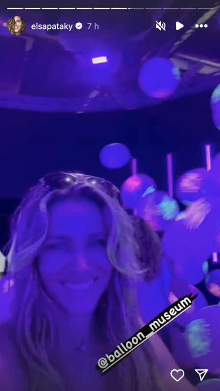 Elsa Pataky y Chris Hemsworth en el museo de globos de Barcelona