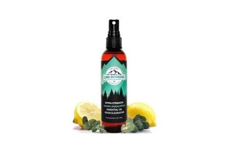 Desodorante de Pies y Zapatos en Aerosol - Eliminador de Olores - Fuerza Extra - Eucalyptus Lemongrass - Lumi Outdoors