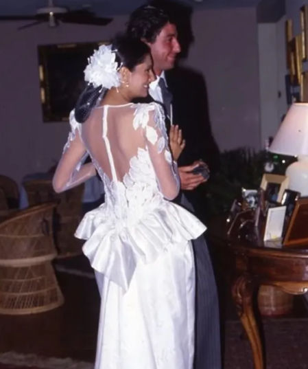 Julián Contreras y Carmina Ordóñez el día de su boda