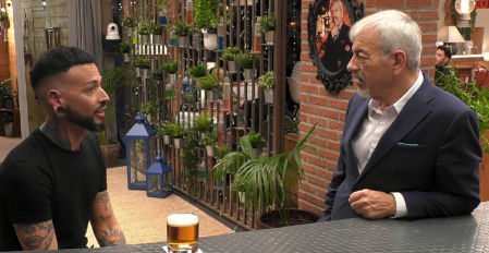 Fran y Carlos Sobera en 'First Dates'