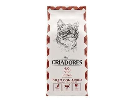 6 kg criadores kitten pollo y arroz  pienso para gatos