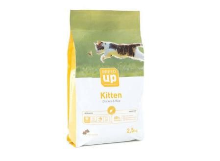 2.5 kg breed up kitten pollo pienso para gatitos