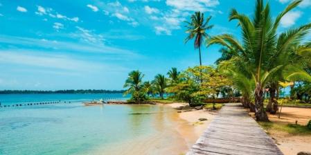 Playa idílica, Bocas del Toro, Panamá