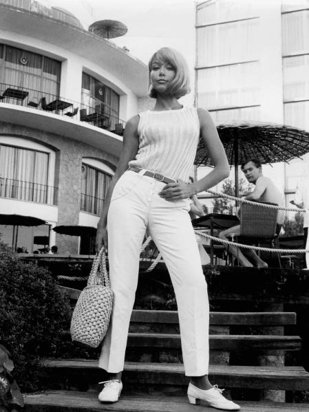 Teresa Gimpera en los años 1967, con su belleza nórdica que cautivó a la industria de la moda