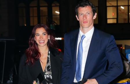 Singer Dua Lipa and actor Callum Turner in New York City