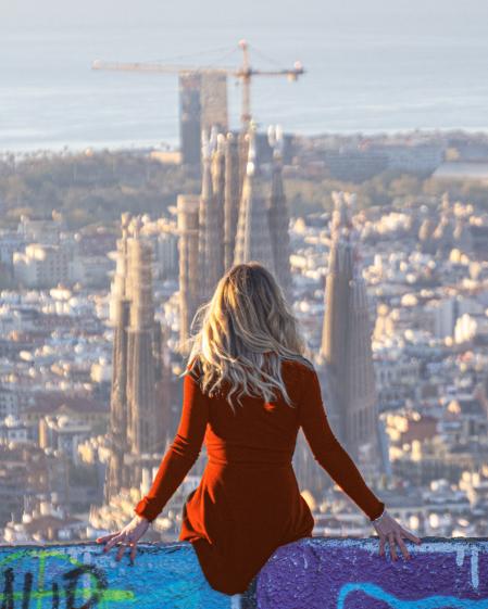 Montse Borras (@montseta_79) en los búnkeres del Carmel.