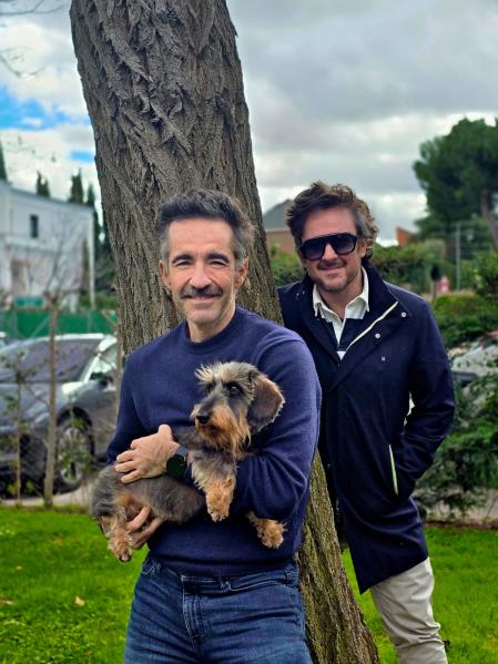 Pepe, junto a su hermano Gonzalo y Muriel