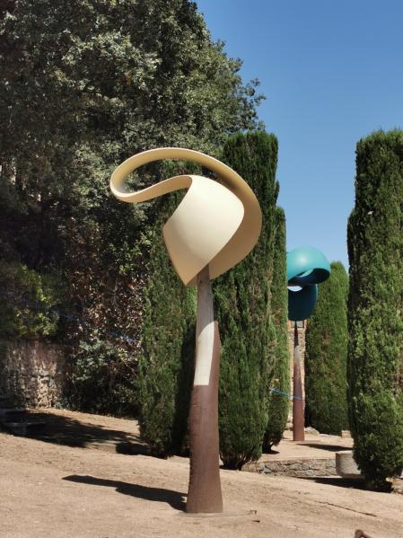 Obra de Josep Canals en el Castell de Foixà.