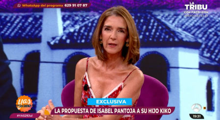 Paloma García Pelayo revela la sorprendente propuesta de Isabel Pantoja a su hijo Kiko Rivera en 'Y ahora Sonsoles'