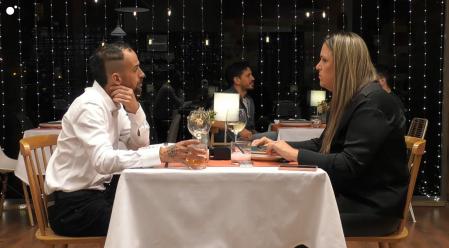 Laura y Diego en 'First Dates'