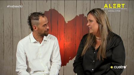 Laura y Diego en 'First Dates'