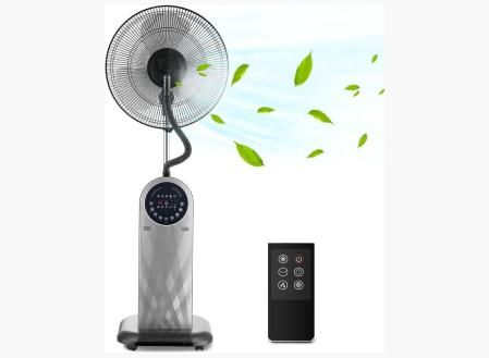 Aigostar Forest Mist - Ventilador de pie oscilante con nebulizador de agua