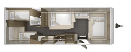 Esta configuración cuenta con más plazas para pernoctar