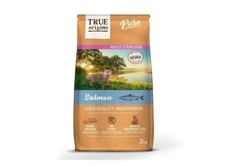 7 kg true origins pure adult sterilised salmón no grain pienso para gatos