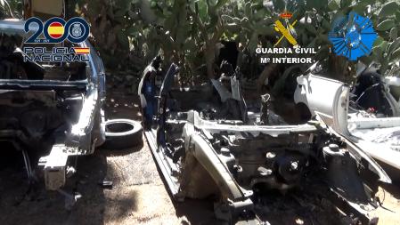 Estos son algunos de los coches robados que fueron despiezados&nbsp;