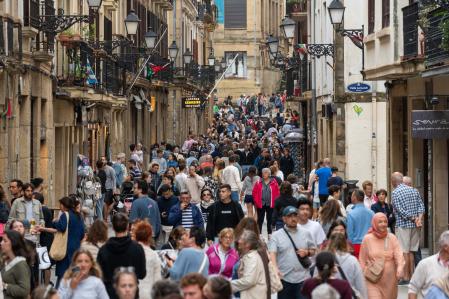 Una imagen de la Parte Vieja de Donostia/San Sebastián
