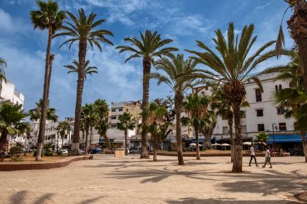 La plaza Arsat Zerktouni, el gran espacio abierto de la medina de Casablanca