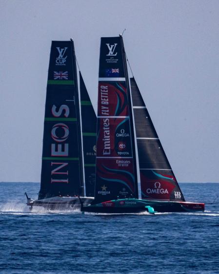 Entrenos oficiales de la Copa del América.