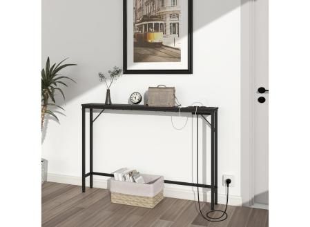 VEDECASA Mesa consola de 5,9 pulgadas con estación de carga y puertos USB