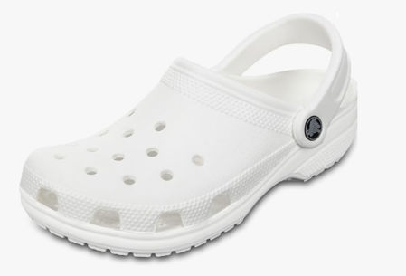 Crocs de color blanco