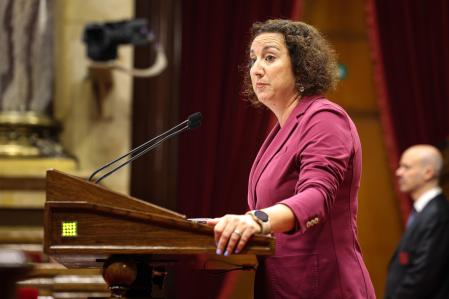 La portavoz del PSC, Alícia Romero, en el Parlamento, Alícia Romero