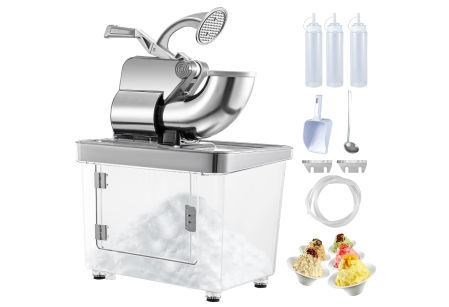 Picadora de hielo eléctrica con accesorios