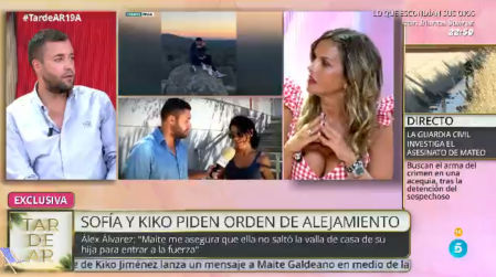 En 'TardeAR', Maite Galdeano expresa su deseo de hacer las paces con su hija Sofía y Kiko Jiménez tras sufrir un ataque de ansiedad