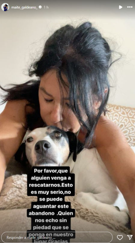 Maite Galdeano se pronuncia sobre su perrita en Instagram