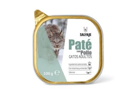 Salvaje adulto pollo en paté tarrina para gatos