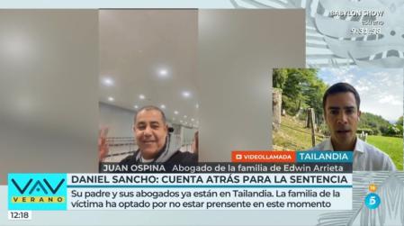 Juango Ospina, abogado de la familia Arrieta, desvela cómo se encuentran horas antes de la sentencia