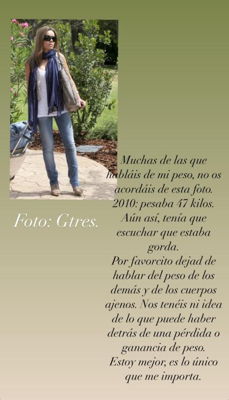 La historia de Instagram de María José Campanario