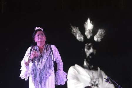 Singer Maria del Monte on concert in Malaga. 24 august 2024