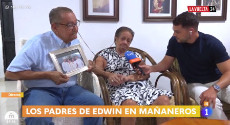 Los padres de Edwin Arrieta en 'Mañaneros'