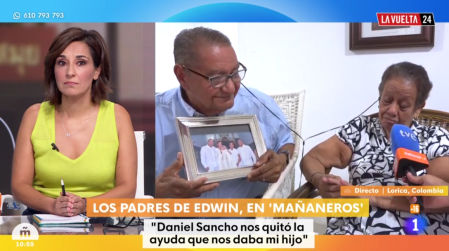 Los padres de Edwin Arrieta en 'Mañaneros'