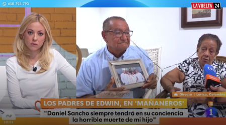 Los padres de Edwin Arrieta en 'Mañaneros'