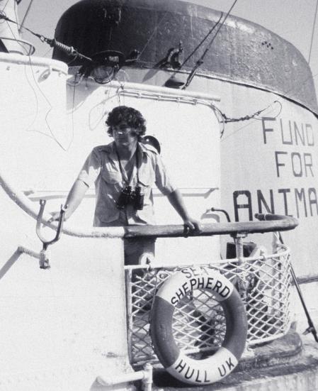 Fotografía de Paul Watson durante su juventud.